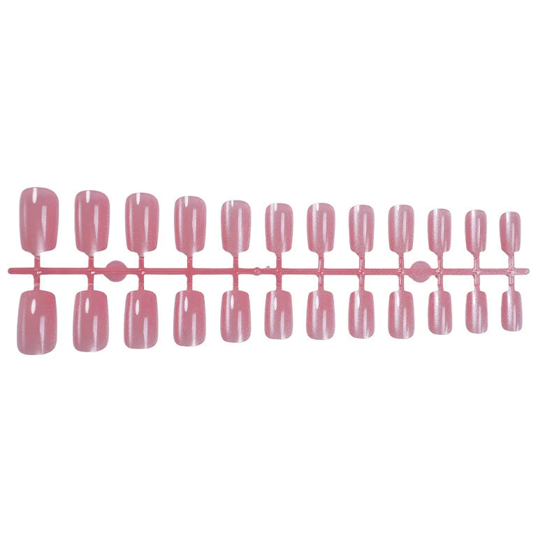 Press-On Nail Set Glitter Accent Easy Application & Reusable