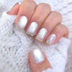 Press-On Nail Set Glitter Accent Self-Adhesive Tabs 24-Piece