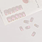 Press-On Nail Set Glitter Accent Self-Adhesive Tabs 24-Piece