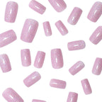 Press-On Nail Set Glitter Acrylic Self-Adhesive Set of 24