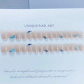 Press-On Nail Set Glitter & Embellished Glue-On