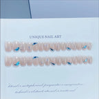 Press-On Nail Set Glitter & Embellished Glue-On