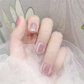 Press-On Nail Set Glitter Finish Peel & Press