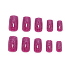 Press-On Nail Set Glitter Finish & Self-Adhesive