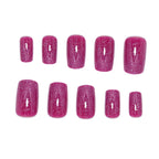Press-On Nail Set Glitter Finish & Self-Adhesive