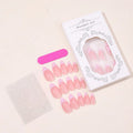 Press-On Nail Set Glitter & Lace Adhesive Strips