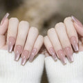 Press-On Nail Set Glitter Ombre 24-Piece
