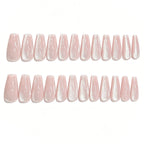 Press-On Nail Set Glitter Ombre 24-Piece
