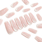 Press-On Nail Set Glitter Ombre 24-Piece