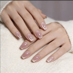 Press-On Nail Set Glitter Ombre 24-Piece Long-Lasting