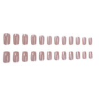 Press-On Nail Set Glitter Ombre 24-Piece Long-Lasting