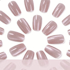 Press-On Nail Set Glitter Ombre 24-Piece Long-Lasting