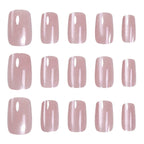 Press-On Nail Set Glitter Ombre 24-Piece Long-Lasting