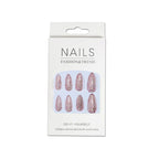 Press-On Nail Set Glitter Peel-And-Stick Reusable