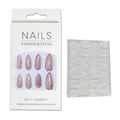 Press-On Nail Set Glitter Peel-And-Stick Reusable