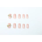 Press-On Nail Set Glitter & Rhinestones Quick Application