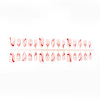 Press-On Nail Set Glitter Ribbon & Easy Application