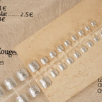 Press-On Nail Set Glittery Finish Multiple Sizes Easy Application