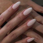 Press-On Nail Set Glossy Almond No Glue