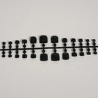 Press-On Nail Set Glossy Black Reusable & Easy Application