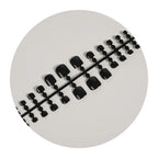 Press-On Nail Set Glossy Black Reusable & Easy Application