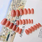 Press-On Nail Set Glossy Easy Application & Reusable