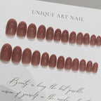 Press-On Nail Set Glossy Easy Application & Reusable