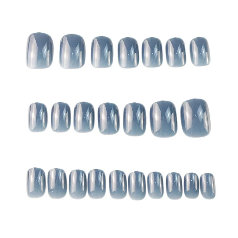 Press-On Nail Set Glossy Easy Application & Reusable
