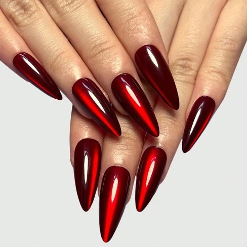 Press-On Nail Set Glossy Finish 30-Piece