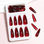 Press-On Nail Set Glossy Finish 30-Piece