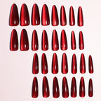 Press-On Nail Set Glossy Finish 30-Piece