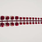 Press-On Nail Set Glossy Finish Easy-Apply Adhesive