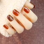 Press-On Nail Set Glossy Finish No Glue