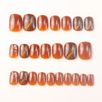 Press-On Nail Set Glossy Finish No Glue