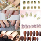 Press-On Nail Set Glossy Finish Reusable & At-Home Application