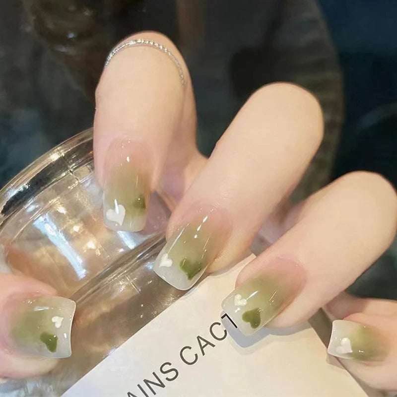 Press-On Nail Set Glossy Finish Reusable & At-Home Application