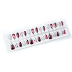 Press-On Nail Set Glossy Floral Easy Application