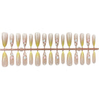 Press-On Nail Set Glossy Floral Peel & Stick
