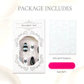 Press-On Nail Set Glossy Gel Finish 24 Pieces