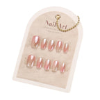 Press-On Nail Set Glossy Gradient No Glue Multiple Sizes