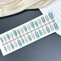 Press-On Nail Set Glossy Gradient Peel & Stick Multiple Sizes