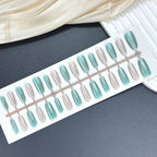 Press-On Nail Set Glossy Gradient Peel & Stick Multiple Sizes
