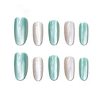 Press-On Nail Set Glossy Gradient Peel & Stick Multiple Sizes
