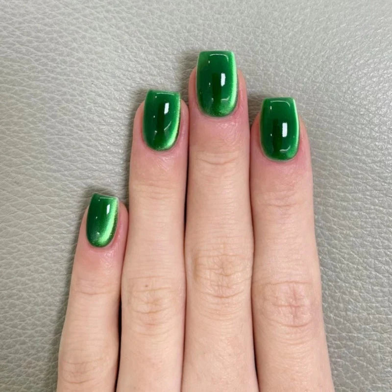 Press-On Nail Set Glossy High-Shine Adhesive Tabs