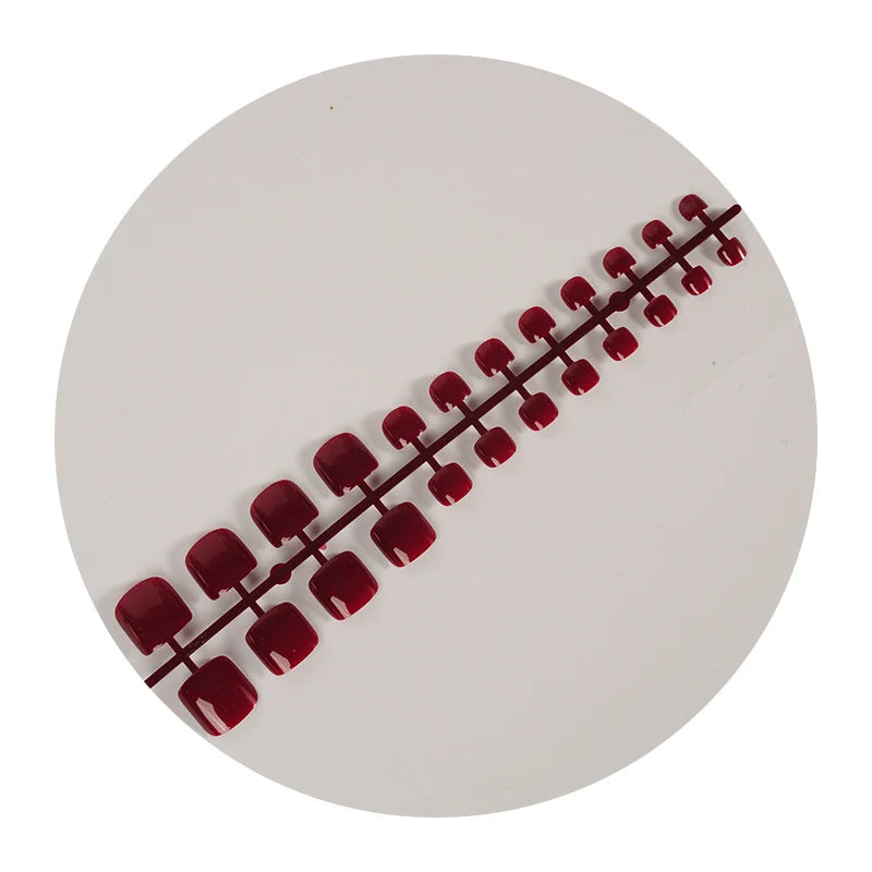 Press-On Nail Set Glossy High-Shine Multiple Sizes