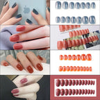 Press-On Nail Set Glossy Long-Lasting Easy Apply