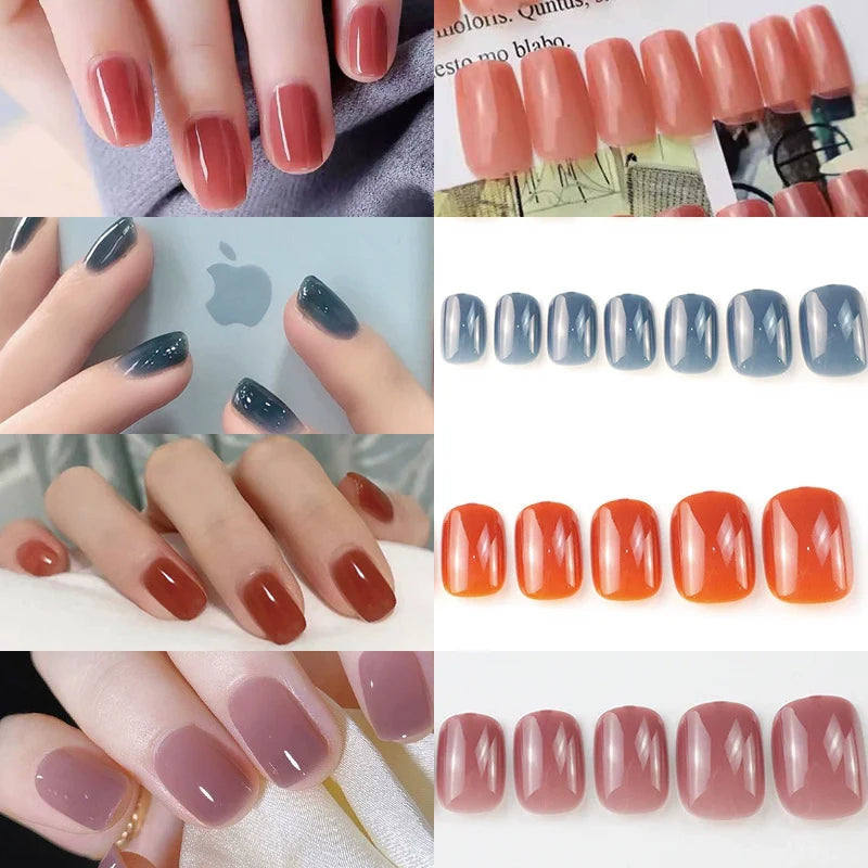 Press-On Nail Set Glossy & Long-Lasting Multiple Sizes