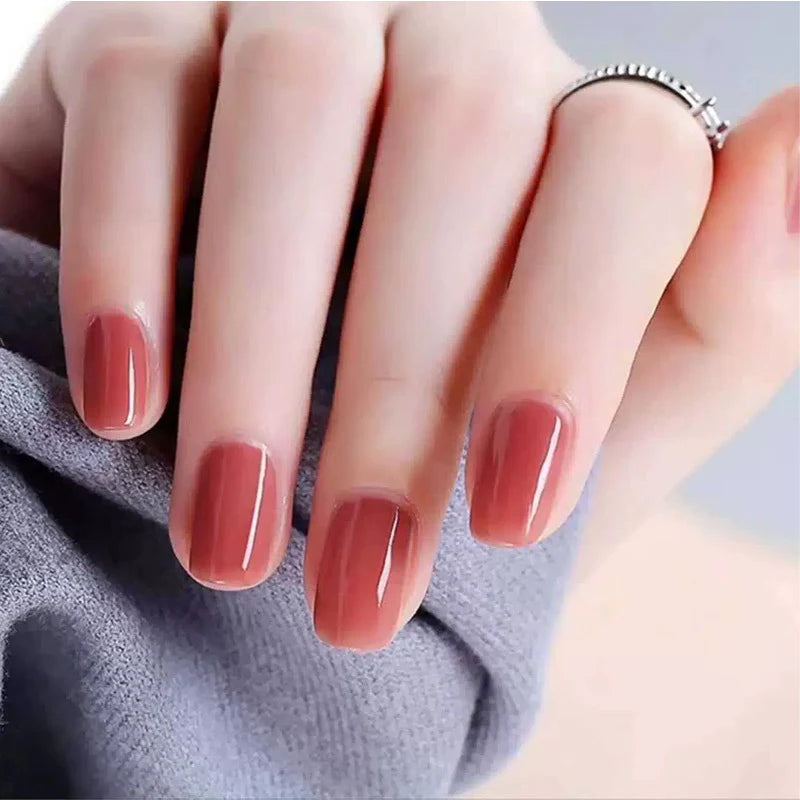 Press-On Nail Set Glossy & Long-Lasting Multiple Sizes