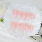 Press-On Nail Set Glossy & Matte Dark Red Shades