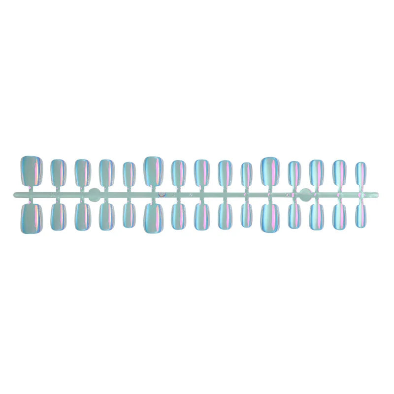 Press-On Nail Set Glossy Multi-Dimensional Adhesive Tabs & Applicator